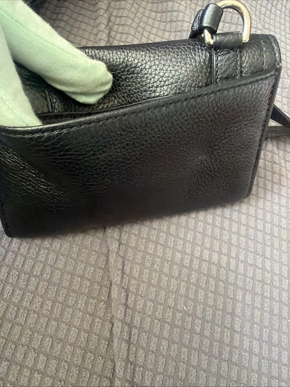 Coach Black LeatherP hone & Crossbody Flap Bag - Picture 12 of 14